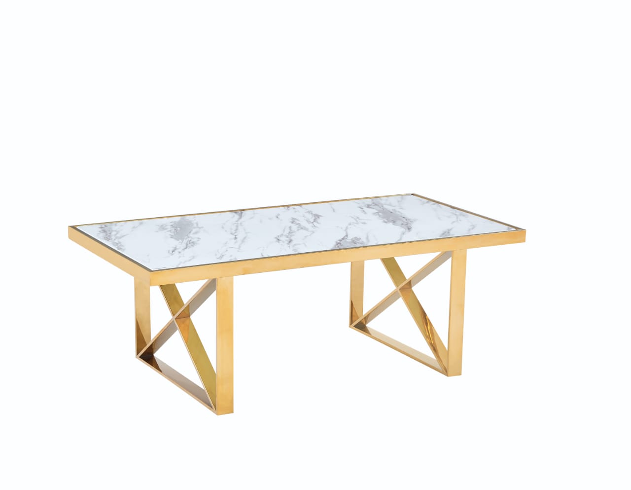 Ensemble de table  à Manger en Marbre Blanc et 4 Chaises en Velours Beige - Meublei