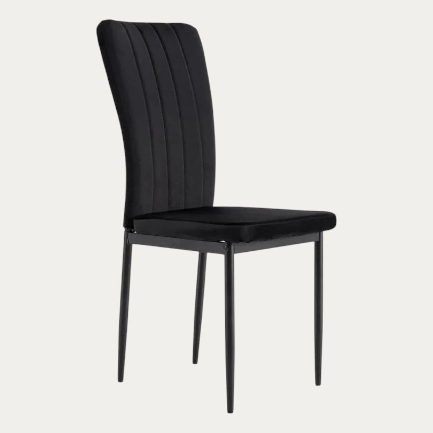 Chaise avec Piètement en Métal Noir - Meublei