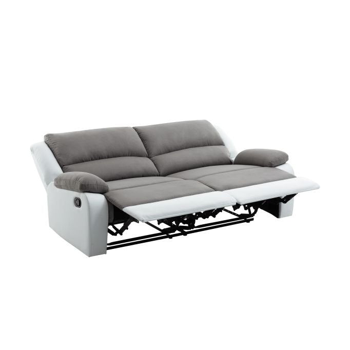 Canapé de relaxation 9121 avec 2 assises XXL en microfibre et simili - Meublei