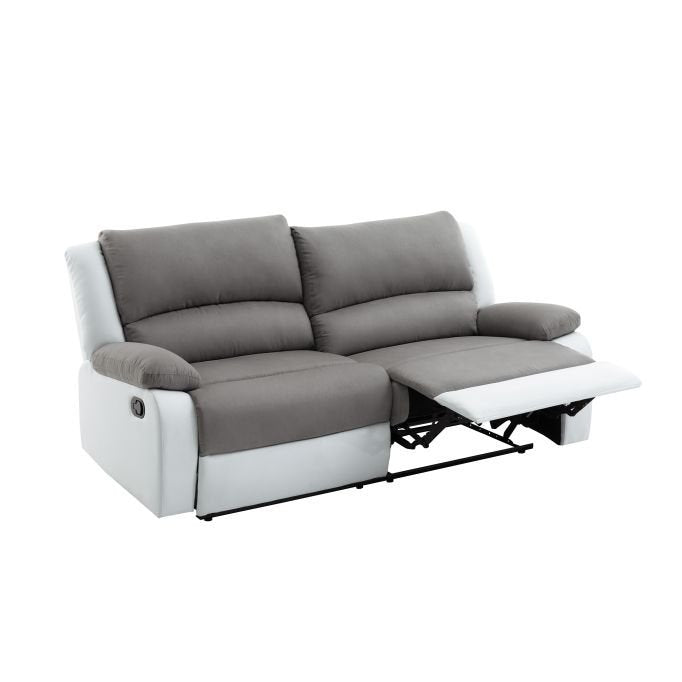 Canapé de relaxation 9121 avec 2 assises XXL en microfibre et simili - Meublei