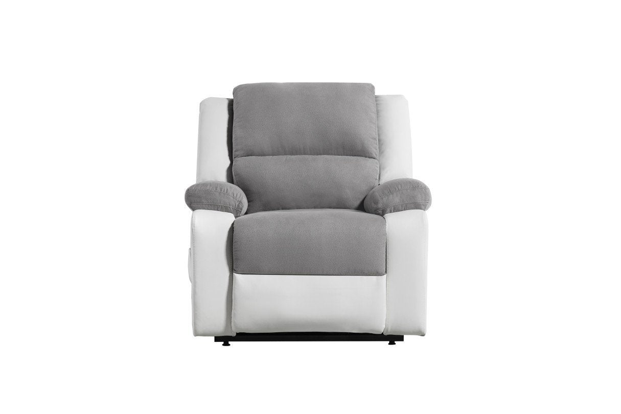 Fauteuil de relaxation électrique 9121 releveur, massant et chauffant en microfibre et simili - Meublei