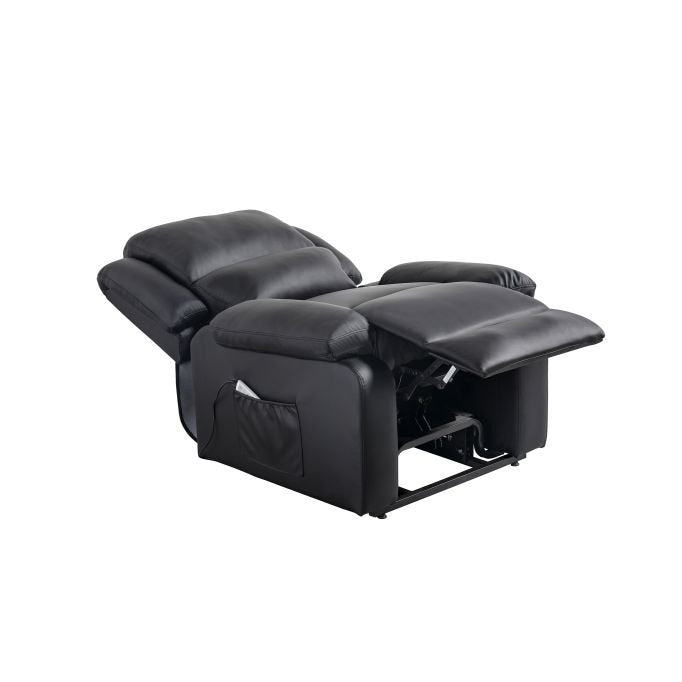 Fauteuil de relaxation électrique 9121 releveur, massant et chauffant en simili - Meublei