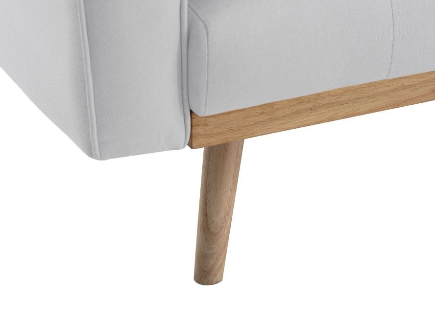 Canapé CASSIO droit convertible style scandinave 3 places en tissu - Meublei