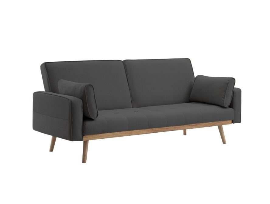 Canapé CASSIO droit convertible style scandinave 3 places en tissu - Meublei