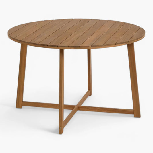 Table à Manger Dafne en Bois Massif - Style Contemporain