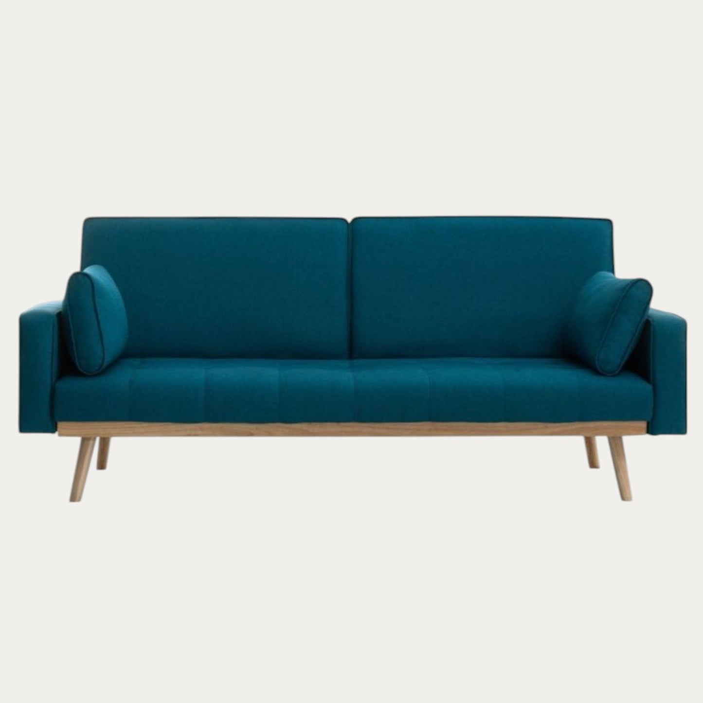 Canapé CASSIO droit convertible style scandinave 3 places en tissu - Meublei