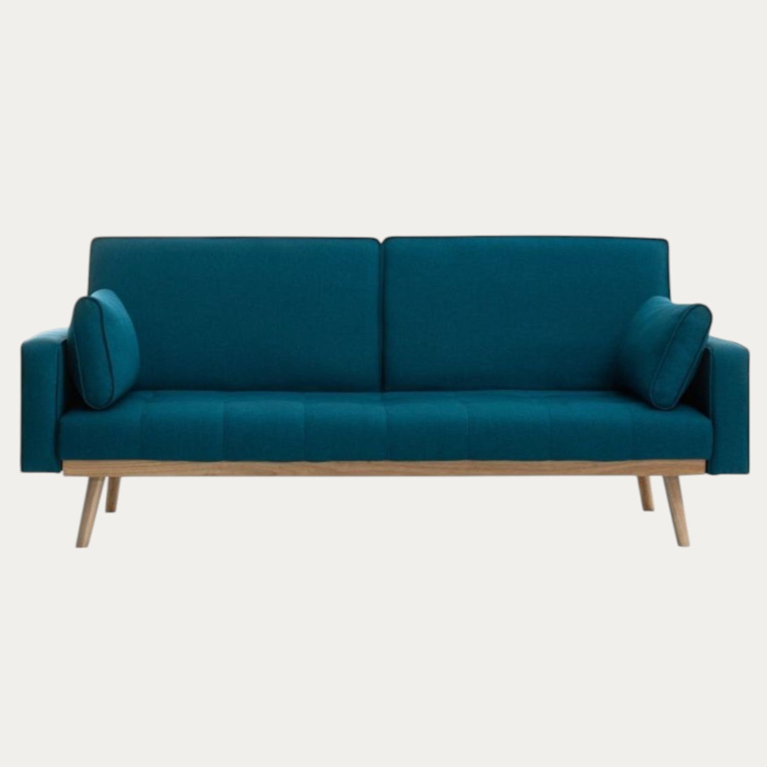 Canapé CASSIO droit convertible style scandinave 3 places en tissu - Meublei