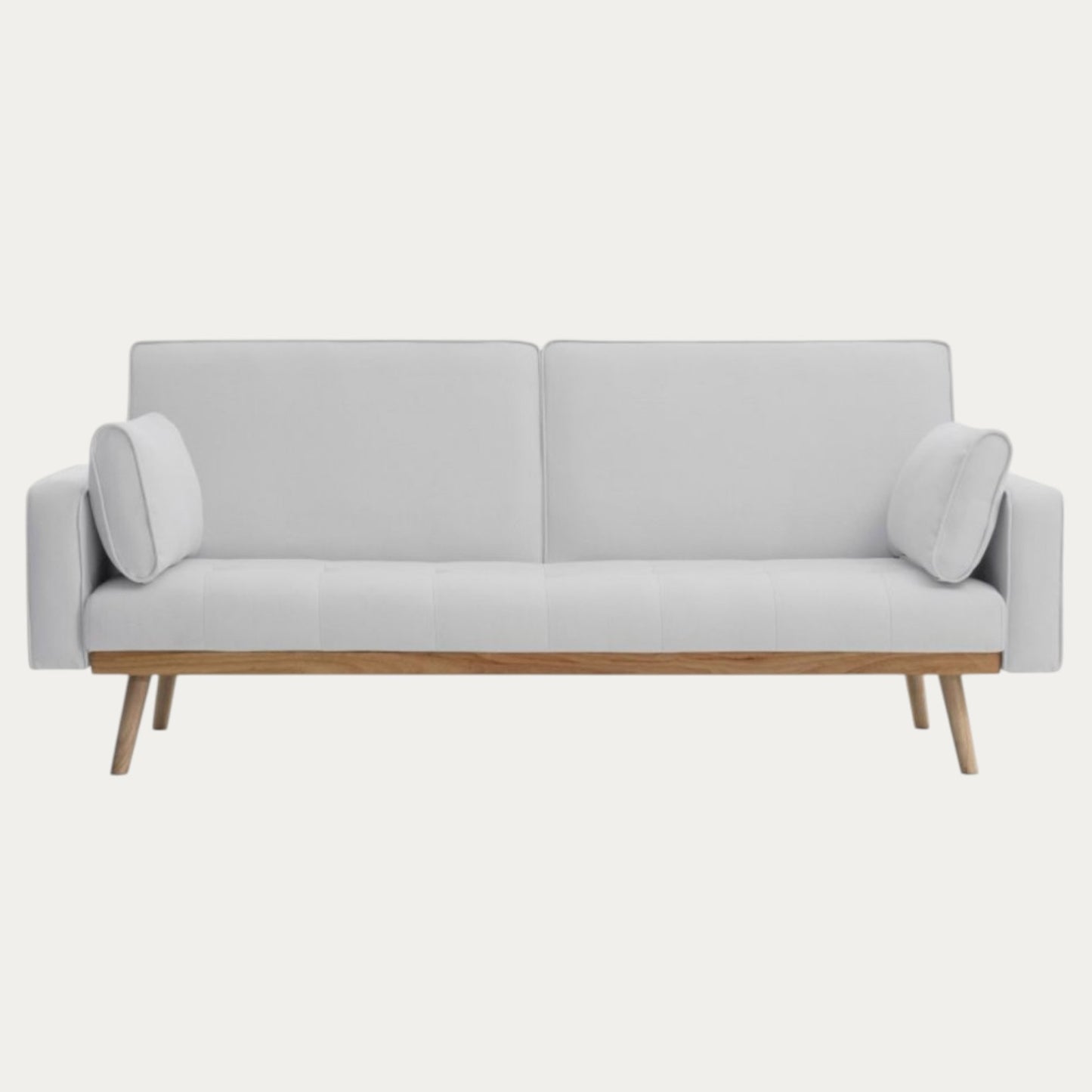 Canapé CASSIO droit convertible style scandinave 3 places en tissu - Meublei