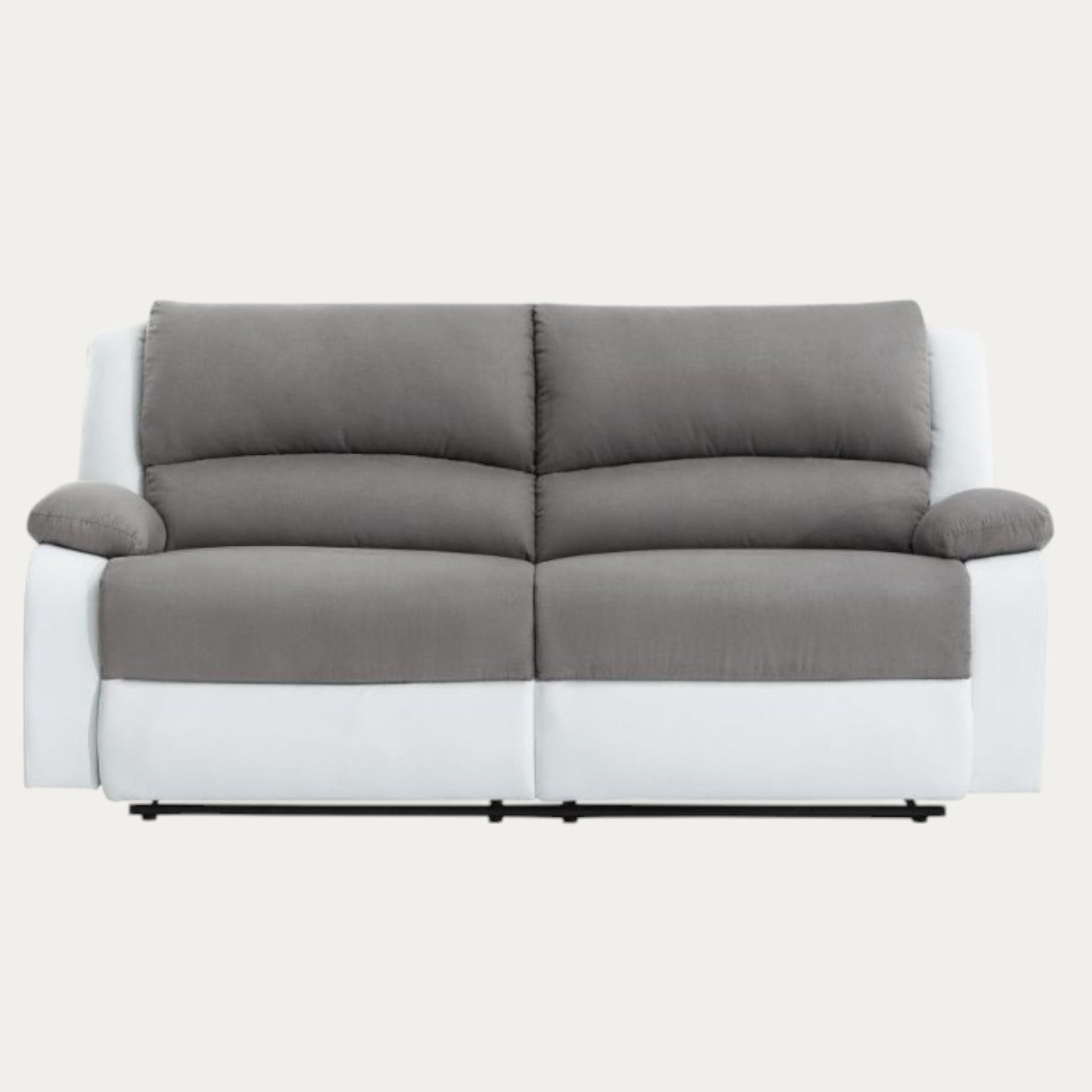 Canapé de relaxation 9121 avec 2 assises XXL en microfibre et simili - Meublei