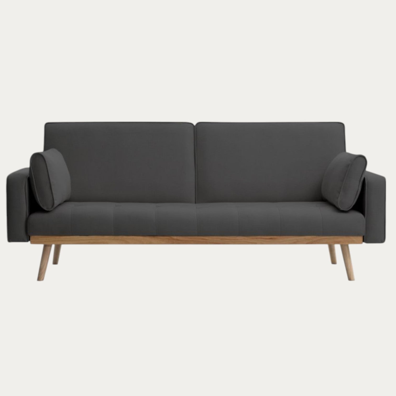 Canapé droit convertible style scandinave 3 places en tissu - Meublei