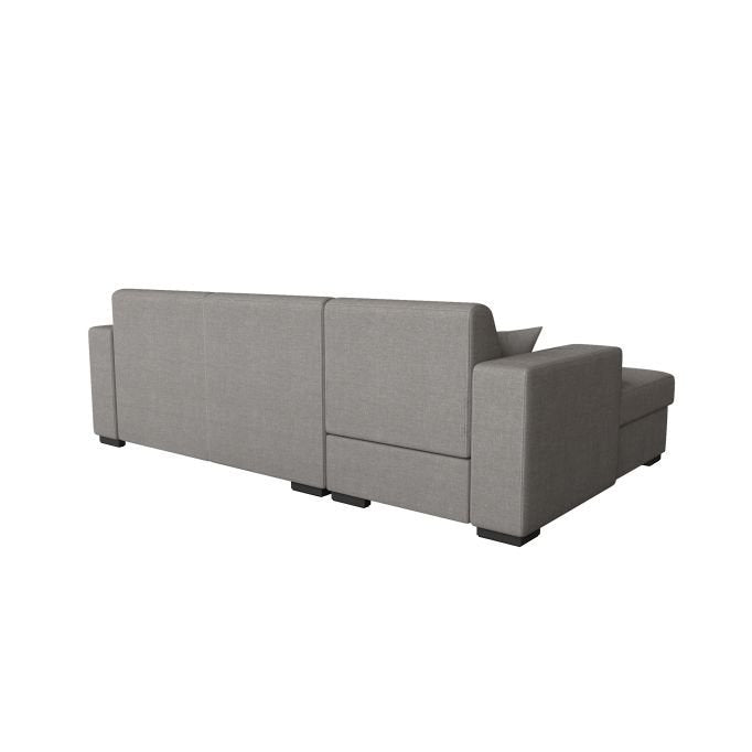 Canapé d'angle CARMINO convertible avec coffre en tissu - Meublei