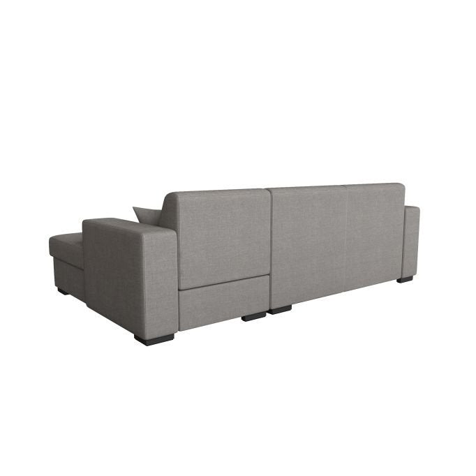 Canapé d'angle CARMINO convertible avec coffre en tissu - Meublei