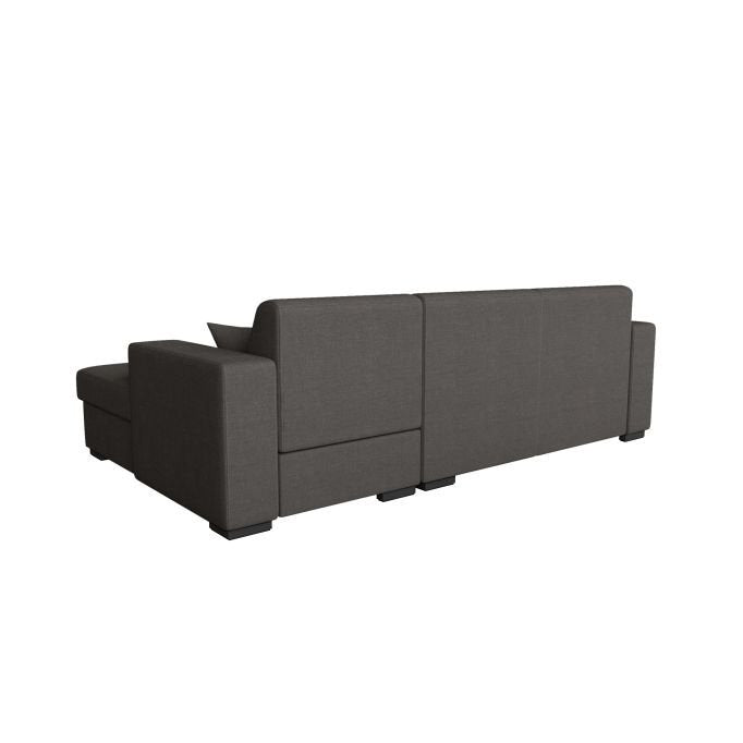 Canapé d'angle CARMINO convertible avec coffre en tissu - Meublei