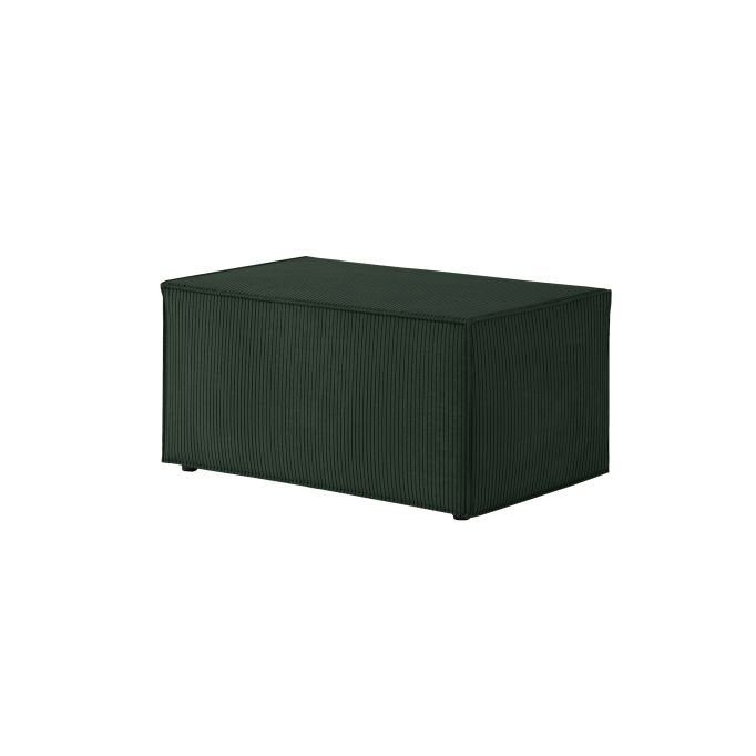 Canapé d'angle CATTERINA convertible réversible avec pouf en velours côtelé - Meublei