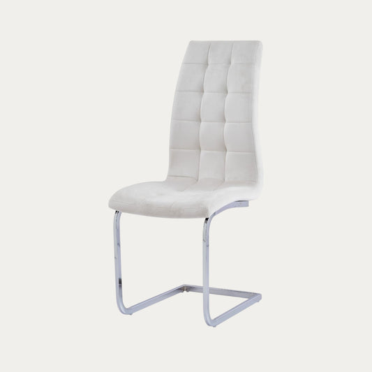 Chaise en Similicuir avec Piètement en Acier - Meublei