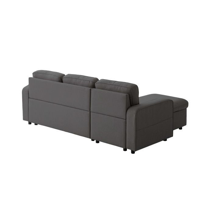 Canapé d'angle MARIO convertible réversible en tissu - Meublei