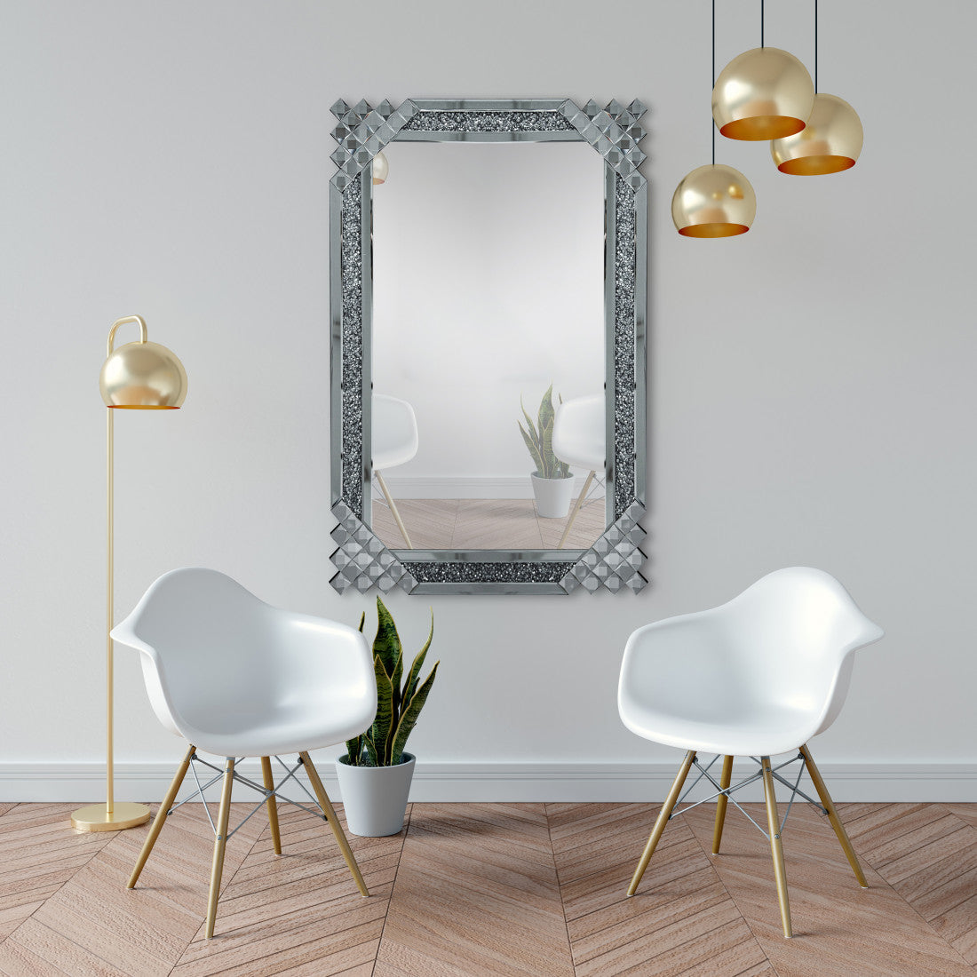 miroir mural 120 cmx80cm x 2cm - Meublei