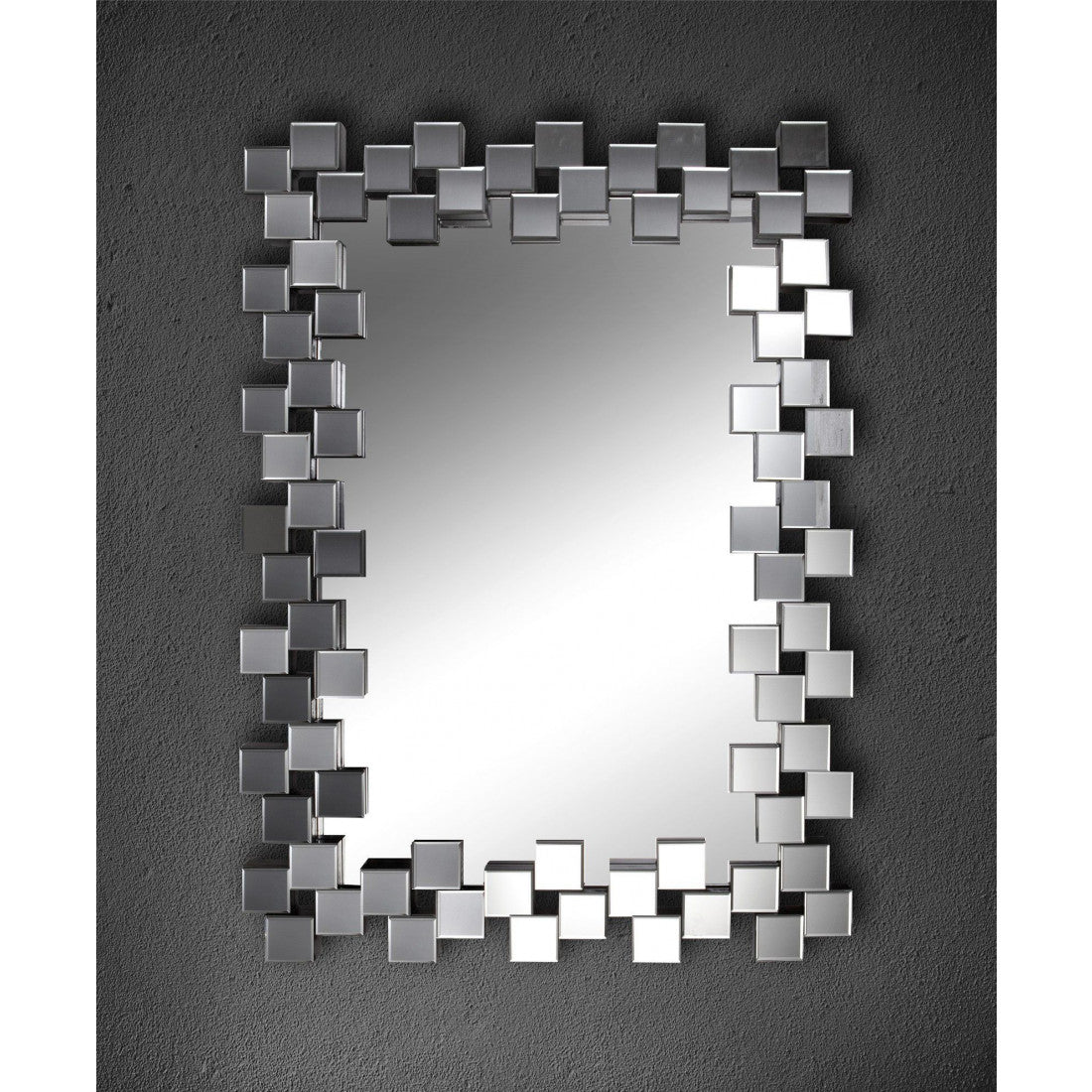 miroir mural  Argenté 120 cm x 85 cm x 4,7cm - Meublei