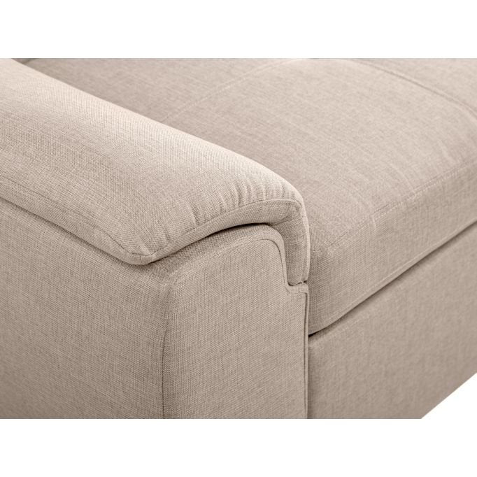 Canapé d'angle PAOLA convertible avec coffre en tissu - Meublei