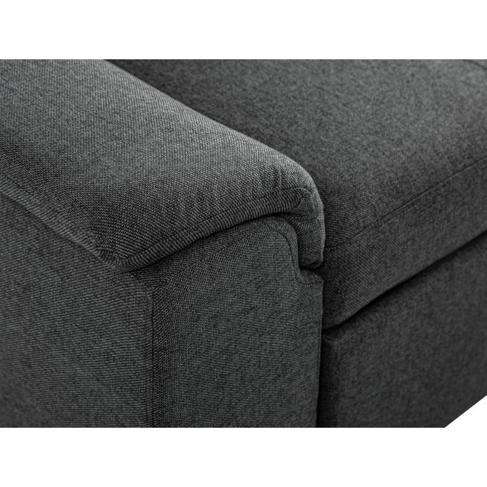 Canapé d'angle PAOLA convertible avec coffre en tissu - Meublei