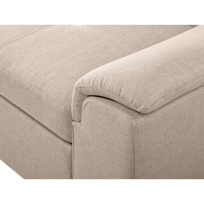 Canapé d'angle PAOLA convertible avec coffre en tissu - Meublei