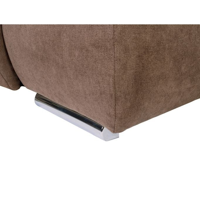 Canapé d'angle SABRINA réversible convertible avec coffre en tissu - Meublei