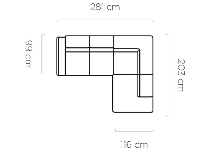 Canapé d’angle SORELI avec fonction couchage et rangement - Meublei